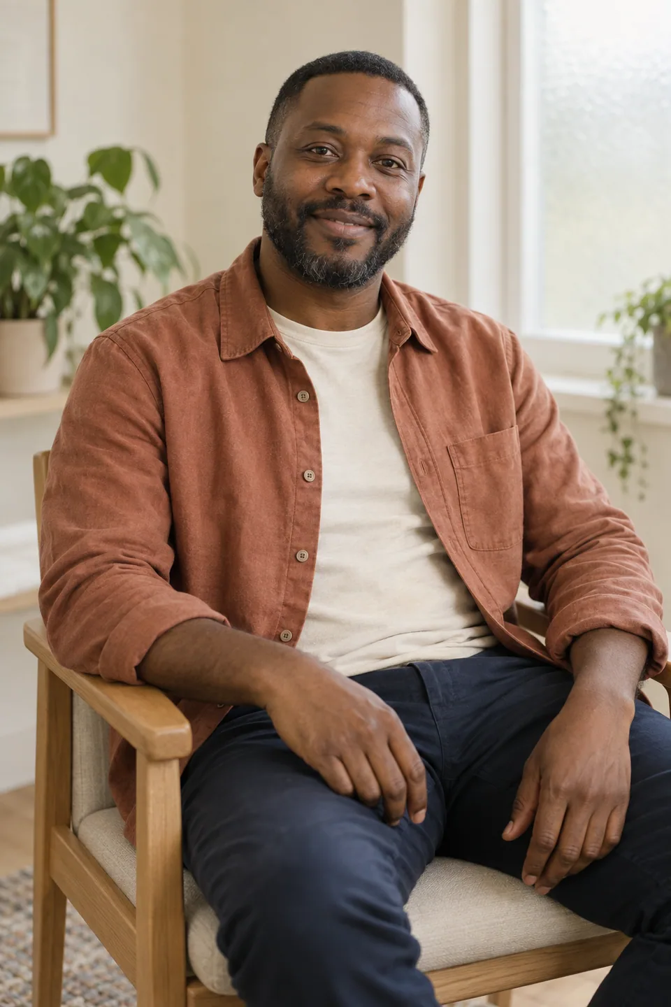 Original generated portrait of fictional practitioner Daniel Okafor